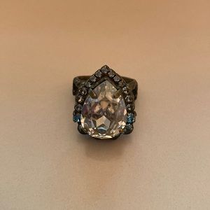Sorelli Pear Adjustable Ring